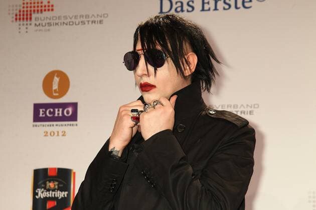 Marilyn Manson beim Echo 2012 dem Deutschen Musikpreis auf dem Roten Teppich vor der Verleihung in der Messe Berlin. Copyright: xEventpressxHerrmannx