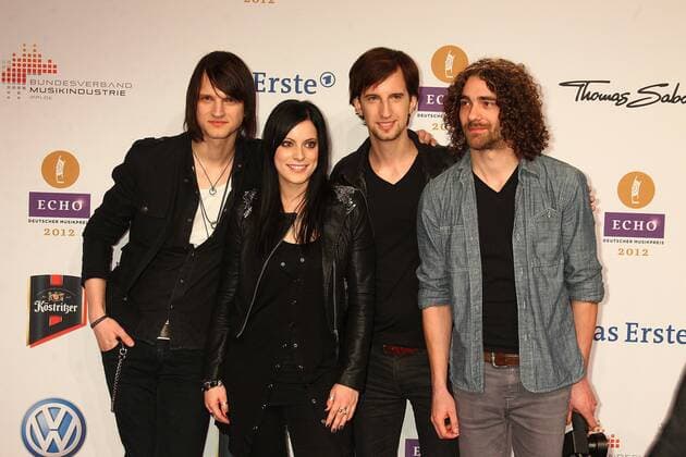 Silbermond beim Echo 2012 dem Deutschen Musikpreis auf dem Roten Teppich vor der Verleihung in der Messe Berlin. Copyright: xEventpressxHerrmannx