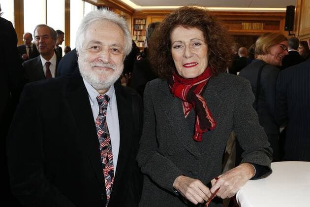 Henryk M. Broder und Rachel Salamander bei dem Neujahrsempfang der BERLINER MORGENPOST - im Axel Springer Haus im Journalistenclub in Berlin. *** Henryk M Broder and Rachel Salamander at the BERLINER MORGENPOST New Years Reception at the Axel Springer Haus in the Journalists Club in Berlin Copyright: xEventpressxRadkex
