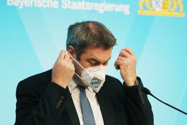 Pressekonferenz von Ministerpräsident Dr. Markus Söder, Soeder im Prinz-Carl-Palais Ministerpräsident Dr. Markus Söder, Soeder, München Bayern Deutschland Prinz-Carl-Palais