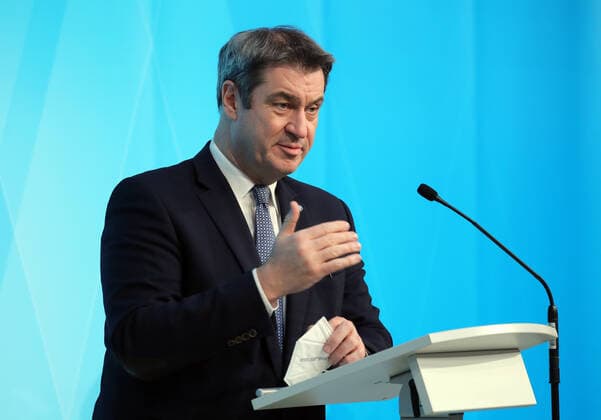 Coronavirus in Bayern, Pressekonferenz von Markus Söder zum Thema Corona Maßnahmen ,