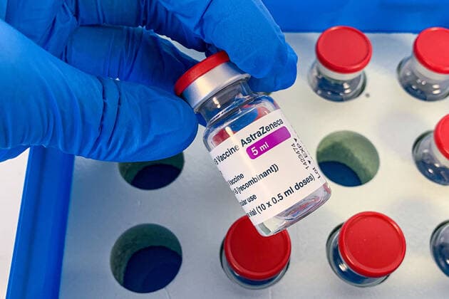 AstraZeneca Covid-19 Vaccine. Copyright: xBEAUTIFULxSPORTS KJPetersx