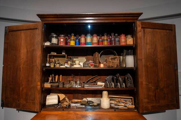 Several objects on display in one of the rooms that the Prado Museum has dedicated to review the history of the building, in Madrid (Spain), on March 16, 2021. This project, sponsored by Samsung, consists of the design and assembly of a permanent exhibition installation, dedicated to the history of the Museo Nacional del Prado, which is located in rooms 100, 101 and 102 of the Villanueva building (former location of the Treasure of the Dauphin) to transmit to the public the basic concepts about the construction of the building, its evolution and expansion, as well as the characteristics of the exhibition facilities and equipment that have existed over time, as well as issues related to the evolution of the image and functioning of the insti Copyright: xAlbertoxOrtegax 3608659