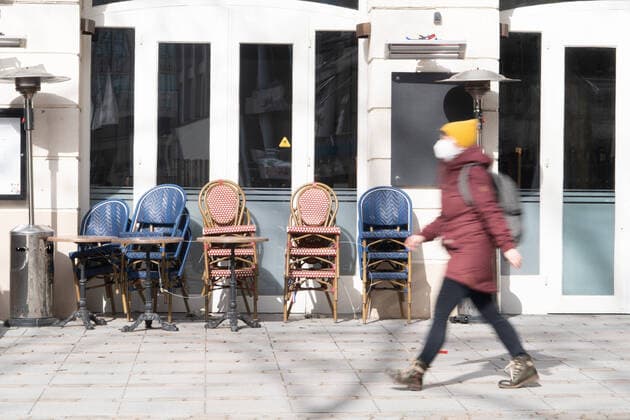 Hamburger Innenstadt während der Conrona-Krise im März 2021 -;Hamburger Innenstadt während der Conrona-Krise im März 2021 -, Hamburg Hamburg Deutschland Mönkebergstraße
