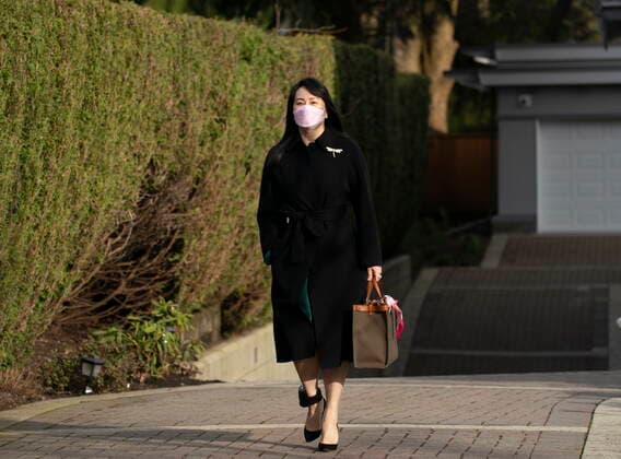 March 17, 2021, Vancouver, BC, Canada: Chief Financial Officer of Huawei, Meng Wanzhou leaves her home in Vancouver, Wednesday, March 17, 2021. Vancouver Canada  - ZUMAc35_ 20210317_zaf_c35_004 Copyright: xJonathanxHaywardx