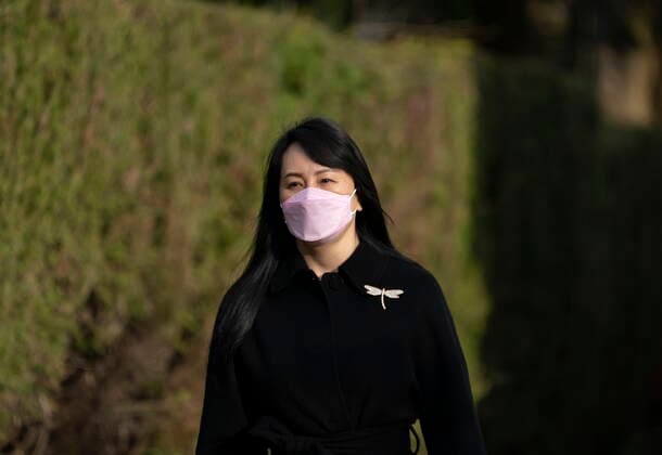 March 17, 2021, Vancouver, BC, Canada: Chief Financial Officer of Huawei, Meng Wanzhou leaves her home in Vancouver, Wednesday, March 17, 2021. Vancouver Canada  - ZUMAc35_ 20210317_zaf_c35_005 Copyright: xJonathanxHaywardx