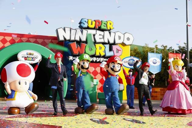 Bilder des Jahres 2021, News 03 März News Themen der Woche KW11 News Bilder des Tages New Mario attraction at Universal Studios Japan The opening ceremony of Super Nintendo World, the new attraction based on Nintendo Co. s Super Mario Bros. game series, is held at Universal Studios Japan in Osaka on March 18, 2021. 