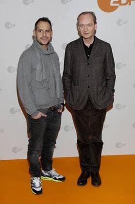 Moritz Bleibtreu, und Ferdinand von Schirach, Fotocall von dem ZDF Film SCHULD nach Ferdinand von Schirach im Hotel Hotel Le Méridien 15.12.2014 *** Moritz Bleibtreu, and Ferdinand von Schirach, photocall of the ZDF film GUILTY after Ferdinand von Schirach at Hotel Le Méridien 15 12 2014 Copyright: xEventpressxRHx