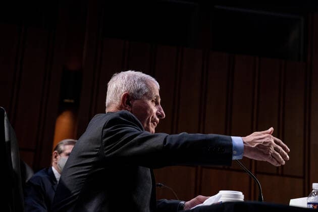 Coronavirus in den USA, Senatsanhörung in Washington Dr. Anthony Fauci, Director at the National Institute Of Allergy and Infectious Diseases, speaks during a hearing with the Senate Committee on Health, Education, Labor, and Pensions, on the Covid-19 response, on Capitol Hill in Washington March 18th, 2021. Pool  WAX20210318736 AnnaxMoneymaker