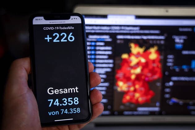 Coronavirus in Deutschland - Covid-19-Dashboard des Robert Koch-Institut 19.03.2021: Robert Koch-Institut: COVID-19-Todesfälle 74.358. Zugang um 226 gegenüber dem Vortag.