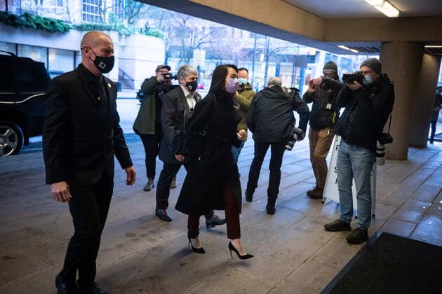 March 19, 2021, Vancouver, BC, Canada: Meng Wanzhou, chief financial officer of Huawei, arrives at B.C. Supreme Court, in Vancouver, B.C., Friday, March 19, 2021. Vancouver Canada - ZUMAc35_ 20210319_zaf_c35_028 Copyright: xDarrylxDyckx