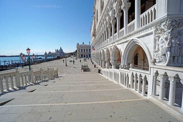 VENICE, LOCKDOWN SECOND SEASON Lockdown second season in Venice, st. Markus pier. Venezia Italy