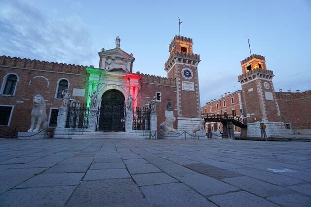 VENICE, LOCKDOWN SECOND SEASON Lockdown second season in Venice, campo Arsenale square. Venezia Italy