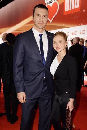 Hayden Panettiere und Wladimir Klitschko bei der Party der TV-Spendengala - Ein Herz fuer Kinder - 2015 im Hangar 7 im ehemaligen Flughafengelaende des Flughafen Tempelhof in Berlin. *** Hayden Panettiere and Wladimir Klitschko at the party of the TV fundraising gala Ein Herz fuer Kinder 2015 at Hangar 7 in the former Tempelhof airport grounds in Berlin Copyright: xEventpressxFuhrx