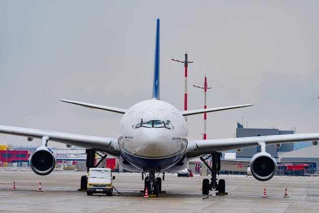 hoersching, austria, 20 march 2021, Airbus A340-312, 9H-SUN, operated by hi fly at the airport of linz Copyright: xWolfgangxSimlingerx