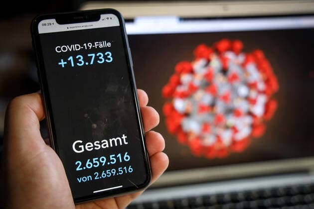 Coronavirus in Deutschland - Covid-19-Dashboard des Robert Koch-Institut 20.03.2021: Robert Koch-Institut: COVID-19-Fälle 2.659.516. Zugang um 13.733 gegenüber dem Vortag.