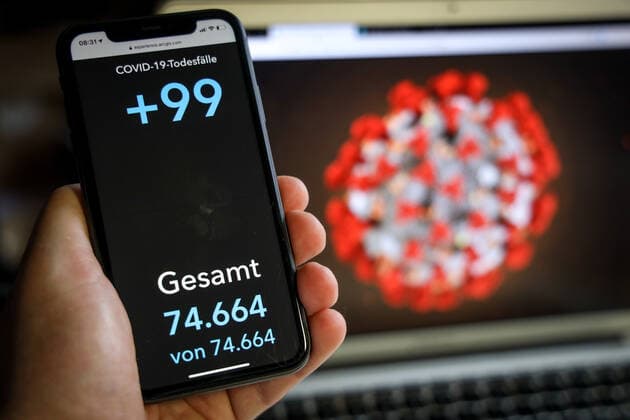 Coronavirus in Deutschland - Covid-19-Dashboard des Robert Koch-Institut 21.03.2021: Robert Koch-Institut: COVID-19-Todesfälle 74.664. Zugang um 99 gegenüber dem Vortag.