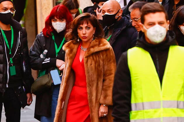 Bilder des Jahres 2021, Entertainment 03 März Entertainment Themen der Woche KW12 Entertainment Bilder des Tages * NO WEB * * NO NEWSPAPERS. Rome. Set of the film House of Gucci. Pictured: Lady Gaga  Copyright: xRomax xIPAx xRomax