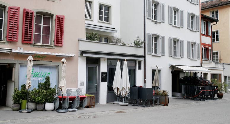 Foto Manuel Geisser 22.03.2021 Aarau : Gastrobranche 3 Restaurants nebeneinander geschlossen wegen Coronavirus Altstadt Aarau