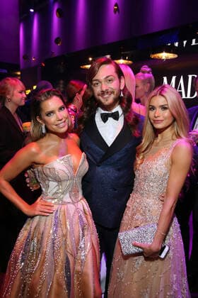 Sylvie Meis, Riccardo Simonetti und Pamela Reif Verleihung des BAMBI 2018 im Theater am Potsdamer Platz in Berlin *** Sylvie Meis, Riccardo Simonetti and Pamela Reif BAMBI 2018 award ceremony at the Theater am Potsdamer Platz in Berlin Copyright: xEventpressxFuhrx
