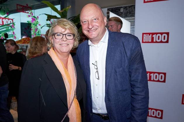Marion Horn und Olaf Glaeseker beim 4 Sommerfest BILD100 im Käfer Dachgartenrestaurant im Deutschen Bundestag mit dem Thema - Freiheit. *** Marion Horn and Olaf Glaeseker at the 4 Summer Party BILD100 at the Käfer Roof Garden Restaurant in the German Bundestag with the topic Freedom Copyright: xEventpressxRadkex