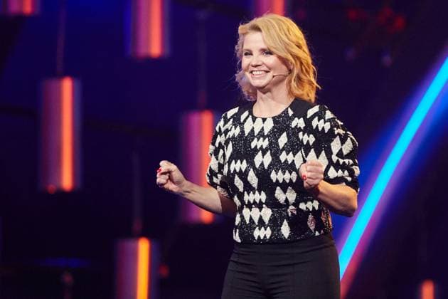 Annette Frier bei der Verleihung des - Deutschen Comedypreises 2019 - im Studio in Köln Mühlheim. *** Annette Frier at the award ceremony of the German Comedy Award 2019 in the studio in Cologne Mühlheim Copyright: xEventpressxGolejewskix