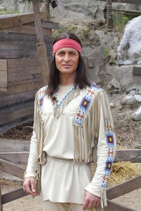 Alexander Klaws (Winnetou), Pressevorfuehrung der neuen Spielzeit von den Kayl-May-Festspielen Unter Geiern - Der Sohn des Baehrenjaegers, Bad Segeberg, 21.06.2019 Copyright: xIMAGOxx