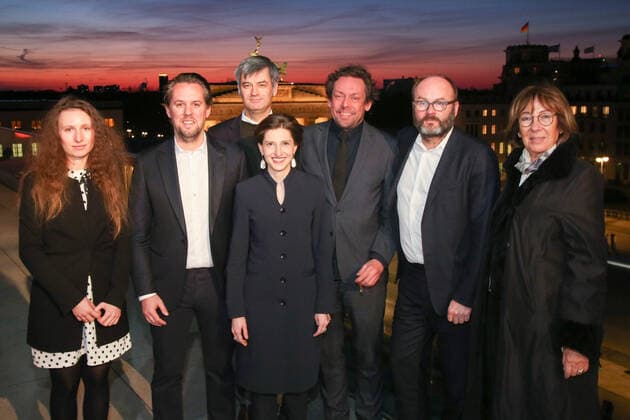 Anna Korsun, Philippe Block, Christop Brach, Daniela Danz, Dominik Lejman, Thomas Demand und Jeanine Meerapfel bei der Verleihung Grosser Kunstpreis in der Akademie der Kuenste am 18.03.2018 in Berlin. Eventpress Rekdal Datum 18.03.2018 Copyright: xEventpressxRekdalx
