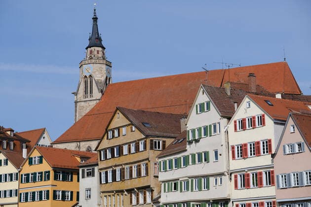 Tuebingen Themen Modellprojekt Oeffnen mit Sicherheit, Tuebingen, 25.03.2021 Sommerliche Neckarfront Tuebingen, 25.03.2021 Copyright: xEibner-Pressefoto ThomasxDingesx EP_TDS