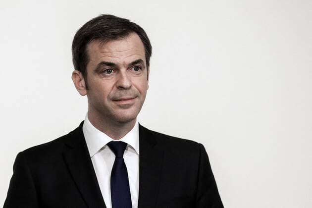 Le ministre francais de la Sante, Olivier Veran, donne une conference de presse sur la strategie actuelle du gouvernement francais face a la pandemie actuelle de Covid-19 a Paris, France, le 25 mars 2021. French Health Minister Olivier Veran delivers a press conference on the current French government strategy for the ongoing Covid-19 pandemic in Paris, France, on March 25, 2021. NEWS : Conference de presse du ministre de la Sante Olivier Veran sur la situation hedomadaire du Covid-19 - paris - 25 03 2021 POOL PANORAMIC  00518588_000023