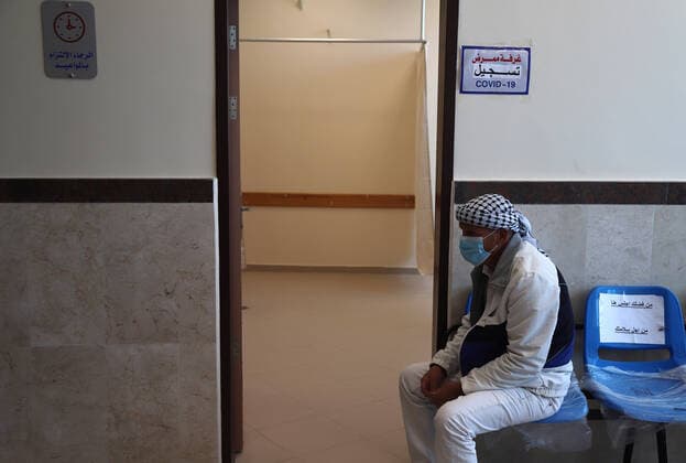 March 27, 2021, Gaza city, Gaza Strip, Palestinian Territory: Palestinians receive the dose of the coronavirus disease (COVID-19) vaccine at the UNRWA clininc, in Gaza city on March 27, 2021. The Palestinian authorities have begun administering vaccines supplied under the international Covax vaccine-sharing scheme, as infections continue to rise sharply in the West Bank and Gaza Gaza city Palestinian Territory - ZUMAap3_ 20210327_zaf_ap3_015 Copyright: xMahmoudxAjjourx