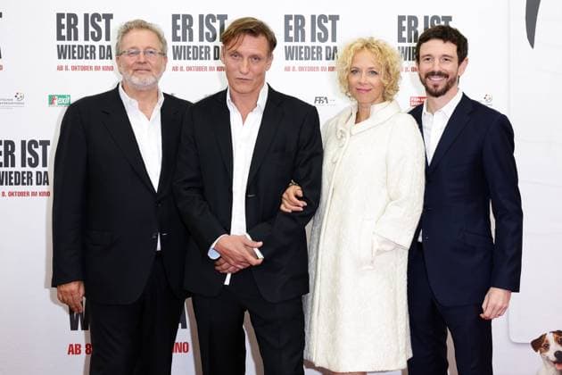 Martin Moszkowicz, Oliver Masucci, Katja Riemann und Oliver Berben - Premiere ER IST WIEDER DA in Berlin am 06.10.2015 Copyright: xJamesxColdreyx