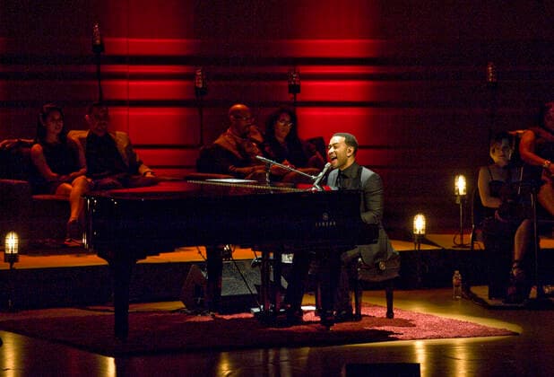 Bilder des Jahres 2021, Entertainment 03 März Entertainment Themen der Woche KW12 Entertainment Bilder des Tages March 28, 2021, Costa Mesa, California, USA: John Legend performs at the Segerstrom Center for the Arts. Costa Mesa USA - ZUMAk145 20210328_zap_k145_079 Copyright: xNicholasxKoonx