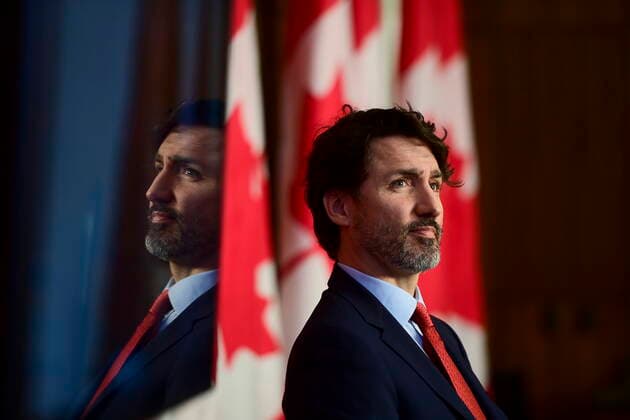 March 30, 2021, Ottawa, on, Canada: Prime Minister Justin Trudeau holds a press conference during the COVID-19 pandemic in Ottawa on Tuesday, March 30, 2021. Ottawa Canada  - ZUMAc35_ 20210330_zaf_c35_037 Copyright: xSeanxKilpatrickx