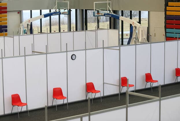 31.03.2021, Tartu Preparations for the covid-19 vaccination center to be built in the Tartu A Le Coq sports building have been completed. Photo Sille Annuk, Tartu PM Tartu Tartumaa Estonia 1SA31MAR21A28  Copyright: xSILLExANNUKx