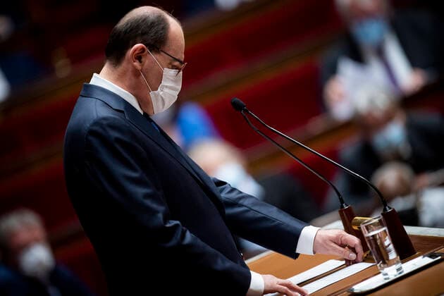 Jean Castex - Premier Ministre NEWS : Declaration du Premier Ministre sur l Evolution de la situation Sanitaire - Paris - 01 04 2021 JBAutissier Panoramic 