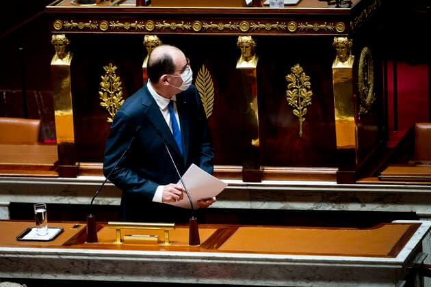 Jean Castex - Premier Ministre NEWS : Declaration du Premier Ministre sur l Evolution de la situation Sanitaire - Paris - 01 04 2021 JBAutissier Panoramic 