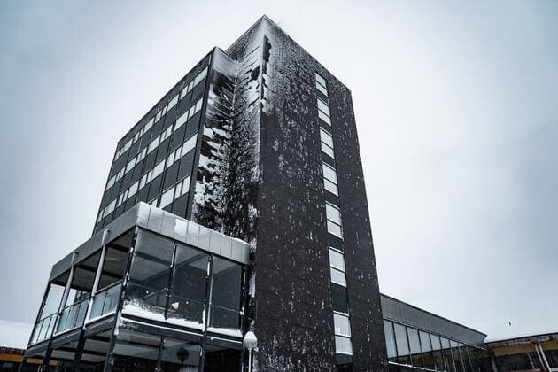 Dronning Ingrids Hospital, Dronning Ingridip Napparsimavissua, i Nuuk, fredag den 2. april 2021.. , Nuuk Denmark Copyright: RitzauxScanpix EmilxHelmsx cop102 spdk20210402-171456-L