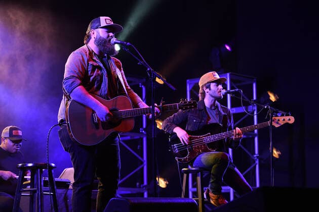 DELRAY BEACH - APRIL 03: The Swon Brothers performs at the Old School Square Pavilion on April 3, 2021 in Delray Beach, Florida. Copyright: xmpi04 MediaPunchx