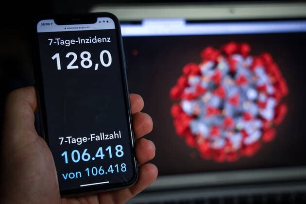 Coronavirus in Deutschland - Covid-19-Dashboard des Robert Koch-Institut 05.04.2021: Robert Koch-Institut: 7-Tage-Inzidenz 128. 7-Tage-Fallzahl 106.418. Information des RKI: Rund um die Osterfeiertage ist zu beachten, dass weniger Personen einen Arzt aufsuchen, weniger Proben genommen und weniger Laboruntersuchungen durchgeführt werden und damit weniger Erregernachweise an das RKI gemeldet werden.