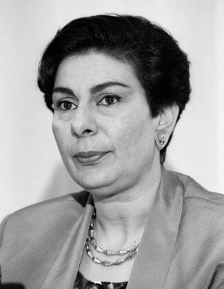 Hanan ASCHRAWI ASHRAWI , PLO , Juni 1992 Hanan ASCHRAWI ASHRAWI , PLO , June 1992
