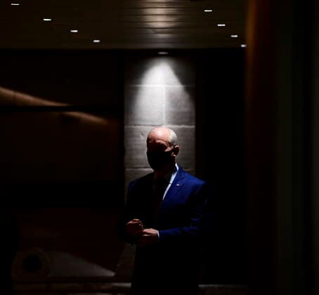 April 6, 2021, Ottawa, on, Canada: Conservative leader Erin O Toole arrives to hold a press conference on Parliament Hill in Ottawa on Tuesday, April 6, 2020. Ottawa Canada  - ZUMAc35_ 20210406_zaf_c35_001 Copyright: xSeanxKilpatrickx