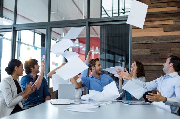 Team of graphic designers throwing documents up in air Team of graphic designers throwing documents up in air at office, model released, , property released, Cape Town, South Africa, 16.10.2016, 899629.jpg, office, table, desk, document, workplace, entrepreneur, executive, graphic designer, artist, profession, professional, occupation, corporate, company, reliability, job, career, expertise, skill, business, coworker, colleague, staff, casual clothing, sitting, standing, holding, throwing, working, arms up, celebrating, excited, laptop, notebook, computer, electronic, digital tablet, tablet computer, tablet pc, touchscreen, wireless technology, communication, connection, handsome, beautiful, team, teamwork, partner, partnership, leadership