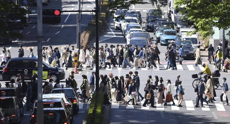 Japan s fight against novel coronavirus People wearing masks to protect against the novel coronavirus walk in Tokyo s Harajuku area on April 10, 2021, the first Saturday after the Japanese government designated Tokyo and Kyoto and Okinawa prefectures as requiring stronger measures to fight COVID-19. 