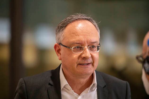 Andreas STOCH (SPD-Spitzenkandidat MdL, Vorsitzender der SPD-Landtagsfraktion). LTWBW21. Landtagswahl Baden-Württemberg. 14.03.2021: Deutschland, Baden-Württemberg, Stuttgart. *** Andreas STOCH SPD Top Candidate MdL, Chairman of the SPD State Parliamentary Group LTWBW21 State Parliament Election Baden Württemberg 14 03 2021 Germany, Baden Württemberg, Stuttgart