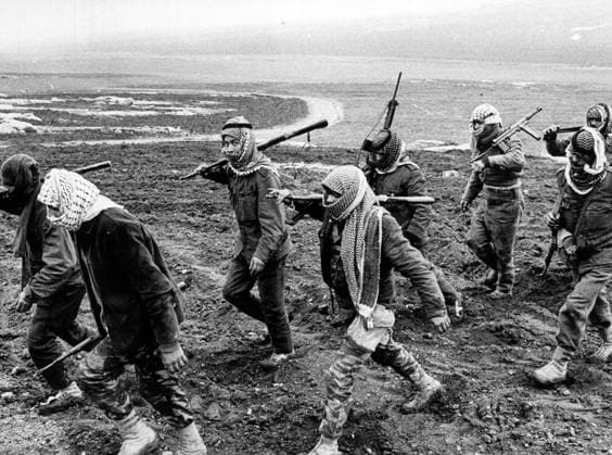 Al Fatah guerilla soldiers in Jordan, January 20, 1969. Jordan x37x *** Al Fatah guerilla soldiers in Jordan, January 20, 1969 Jordan x37x,  Copyright: xÅkexMalmström DN TTx JORDAN