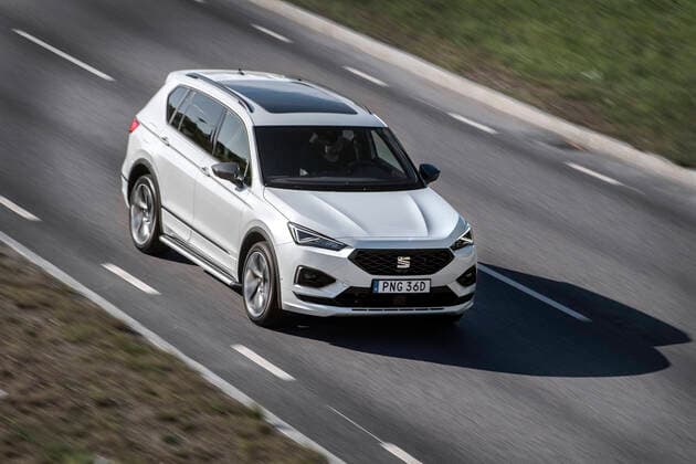 Seat Tarraco TSI e-Hybrid driving on the road STOCKHOLM SWEDEN x10040x *** Seat Tarraco TSI e Hybrid driving on the road STOCKHOLM SWEDEN x10040x,  Copyright: xAndersxWiklund TTx SEAT TARRACO TSI E-HYBRID