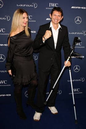 Michael Teuber mit Ehefrau Susanne - 10th Laureus Media Award in Berlin, Germany on 12.11.2014 Copyright: xJamesxColdreyx