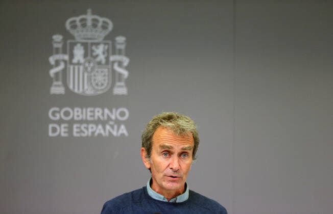 The director of the Center for Alerts and Health Emergencies (CCAES), Fernando Simon during a conference convened before the media, on April 19, 2021, at the Ministry of Health, Madrid, (Spain). During the conference, Fernando Simon has reported that the cumulative incidence continues to increase, 230.54 cases per 100,000 inhabitants in the last 14 days throughout the national territory. 19 APRIL 2021;PANDEMIC;CORONAVIRUS;EVOLUTION;COVID-19;CASES;INFECTED;HOSPITALIZED;STRAINS;VARIANTS Isabel Infantes LagenciaEP 04 19 2021 Madrid (Spain) Madrid (Spain) Spain Copyright: xIsabelxInfantesx 3651756