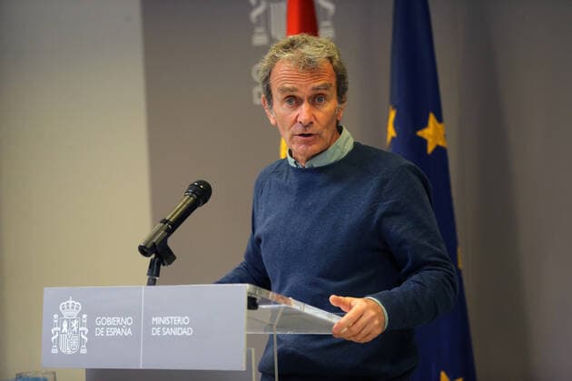 The director of the Center for Alerts and Health Emergencies (CCAES), Fernando Simon during a conference convened before the media, on April 19, 2021, at the Ministry of Health, Madrid, (Spain). During the conference, Fernando Simon has reported that the cumulative incidence continues to increase, 230.54 cases per 100,000 inhabitants in the last 14 days throughout the national territory. 19 APRIL 2021;PANDEMIC;CORONAVIRUS;EVOLUTION;COVID-19;CASES;INFECTED;HOSPITALIZED;STRAINS;VARIANTS Isabel Infantes LagenciaEP 04 19 2021 Madrid (Spain) Madrid (Spain) Spain Copyright: xIsabelxInfantesx 3651758